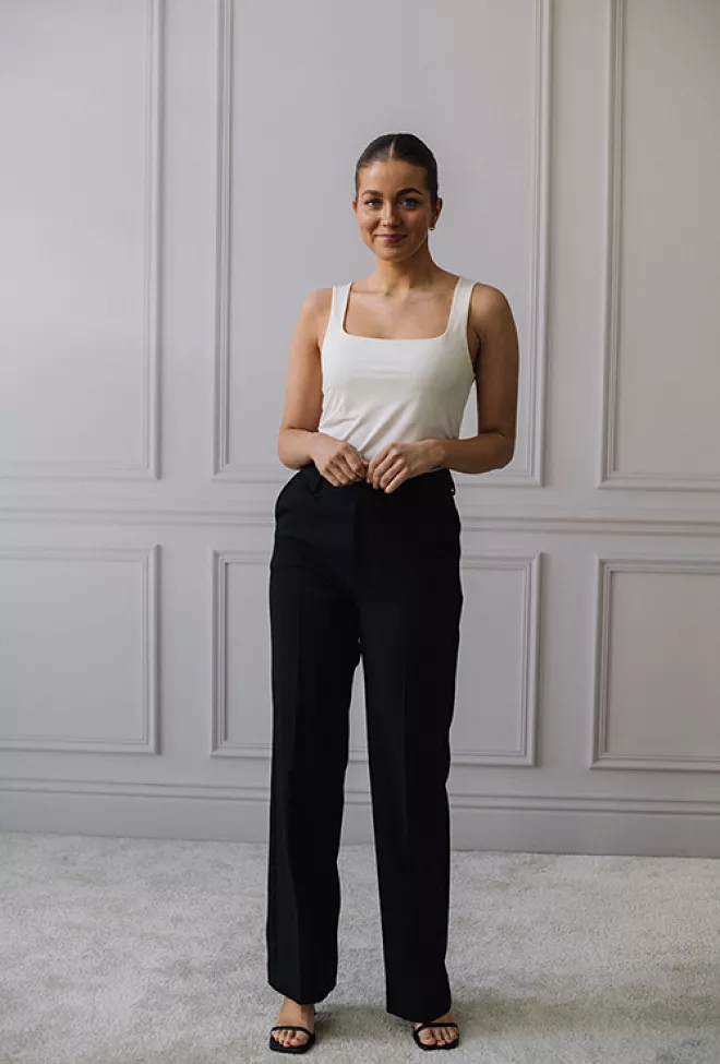 Rosemunde Billie Square Top Ivory topp 3
