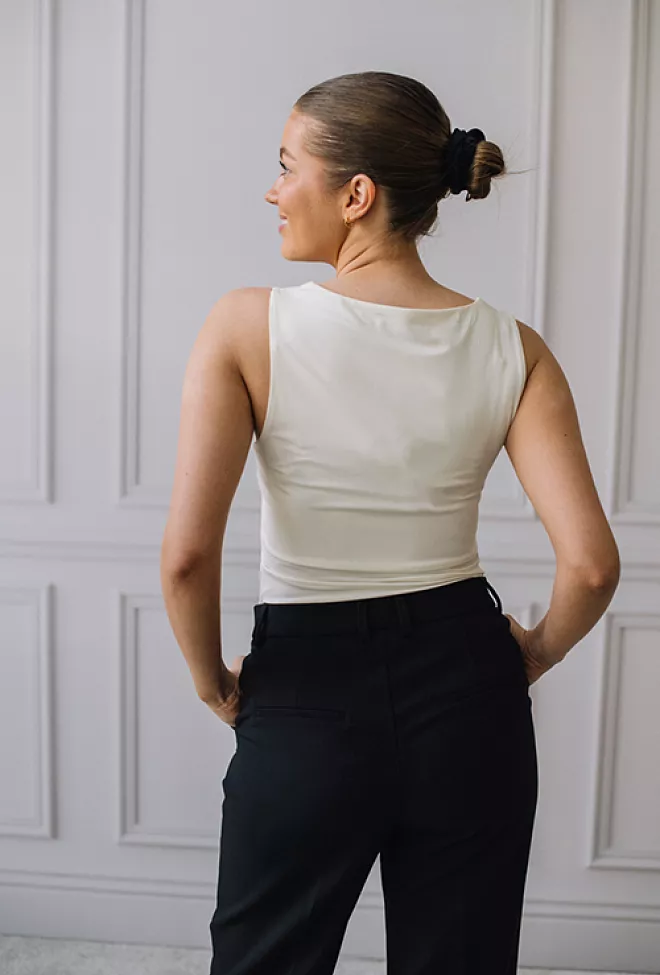 Rosemunde Billie Square Top Ivory topp 6