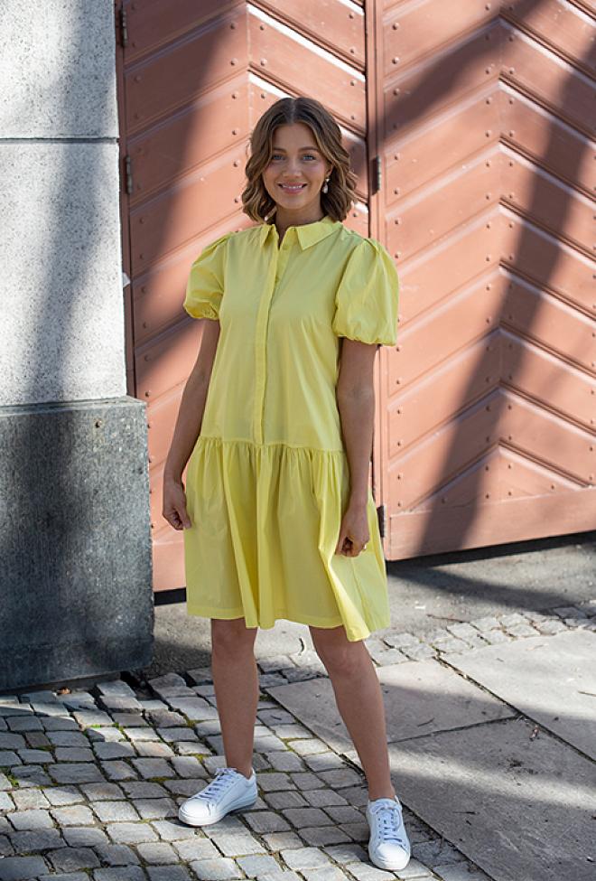 HiiL Studio Darja Dress Celandine Yellow kjole