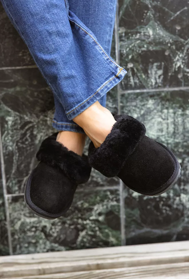 emu Jolie Slippers Black tøfler 1