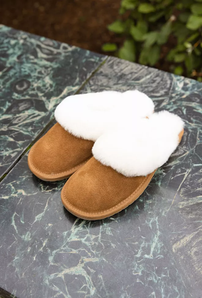 emu Jolie Slippers Chestnut tøfler 3