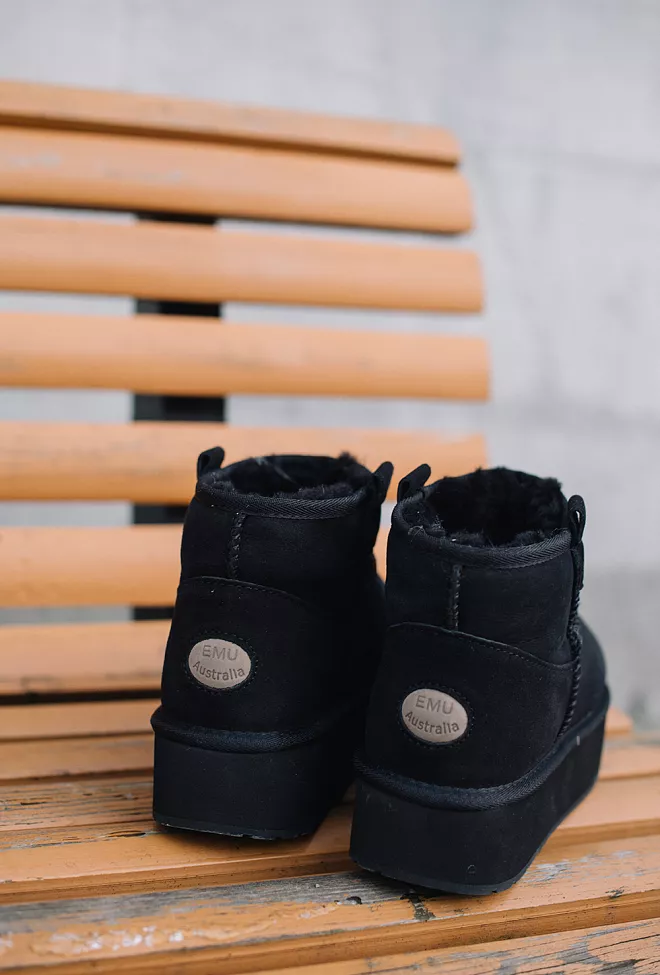 Foy Flatform Micro Boots Black 4