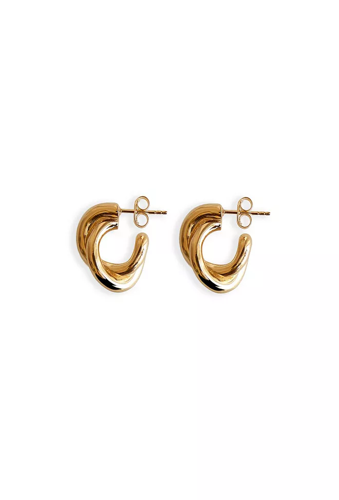 Lie Studio The Diana Earrings Gold øredobber 3