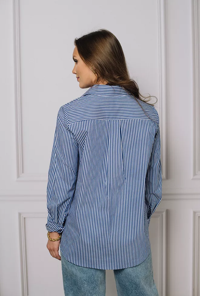 Gossip Shirt Blue Stripes 6