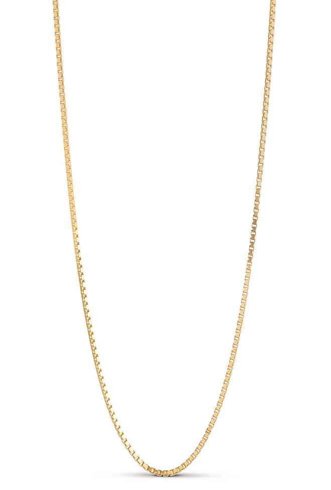 Enamel Copenhagen Box Chain Necklace Gold smykke 2