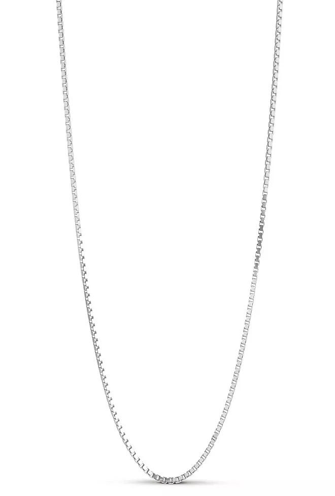 Enamel Copenhagen Box Chain Necklace Silver smykke 2