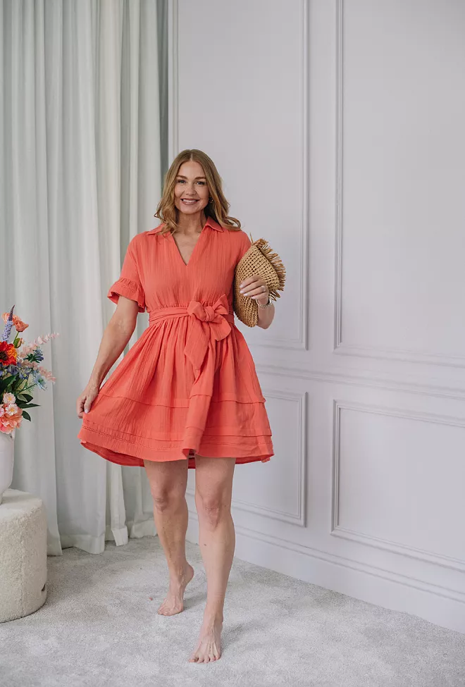 Nectar Hamilton Short Dress Georgia Peach minikjole 11