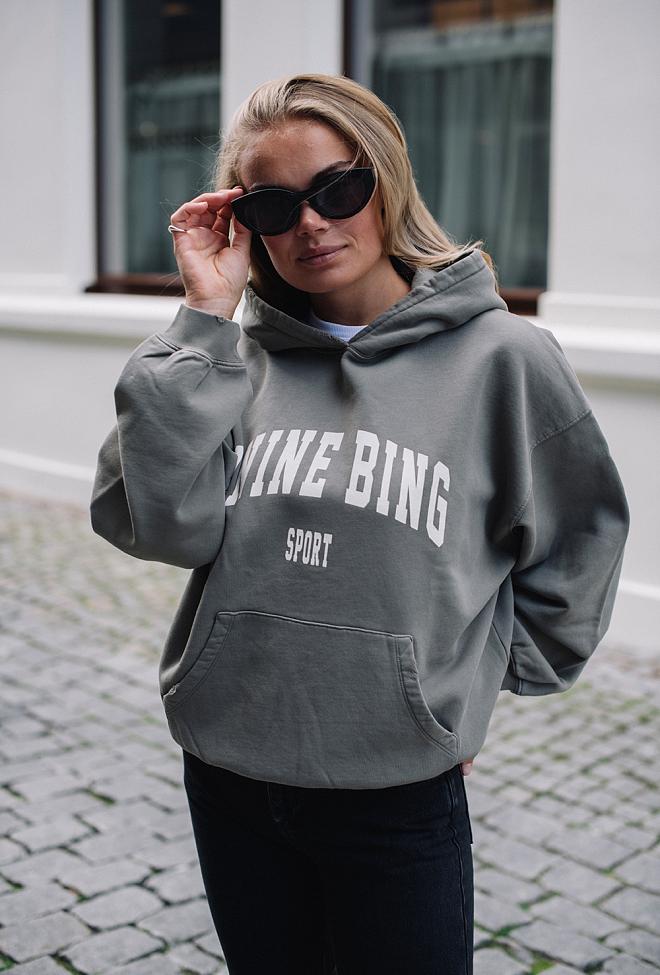 Anine Bing Harvey Sweatshirt Dusty Olive hettegenser 1