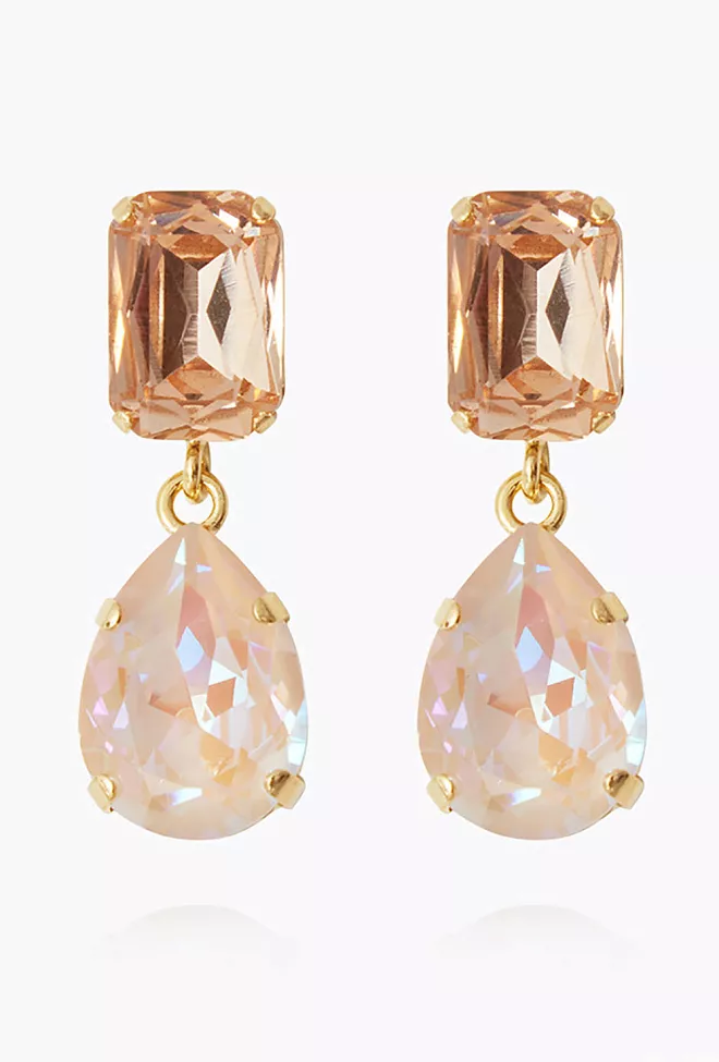 Caroline Svedbom Lydia Short Earrings Gold Ivory Cream Delite øredobber