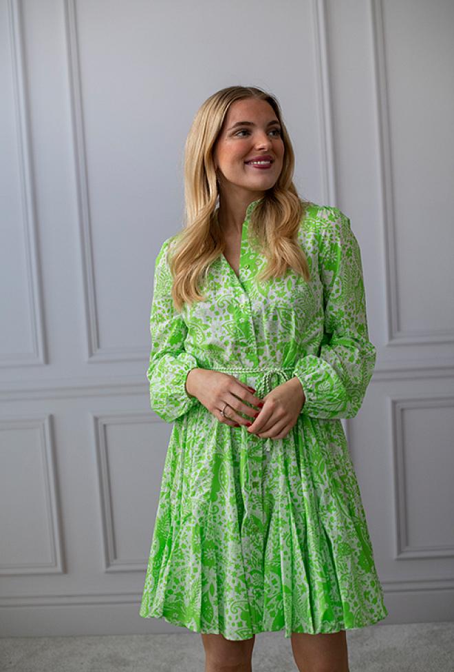 Hiil Studio Jasmin Dress Paisley Green kjole