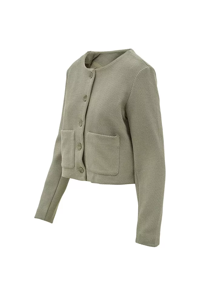 Lune Active Moon Classic Shorts Jacket Olive jakke 2