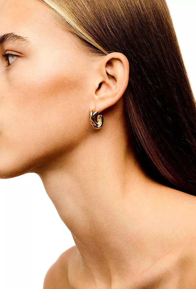 Lie Studio The Diana Earrings Gold øredobber