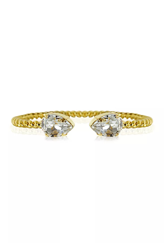 Caroline Svedbom Mini Drop Bracelet Gold Crystal 2