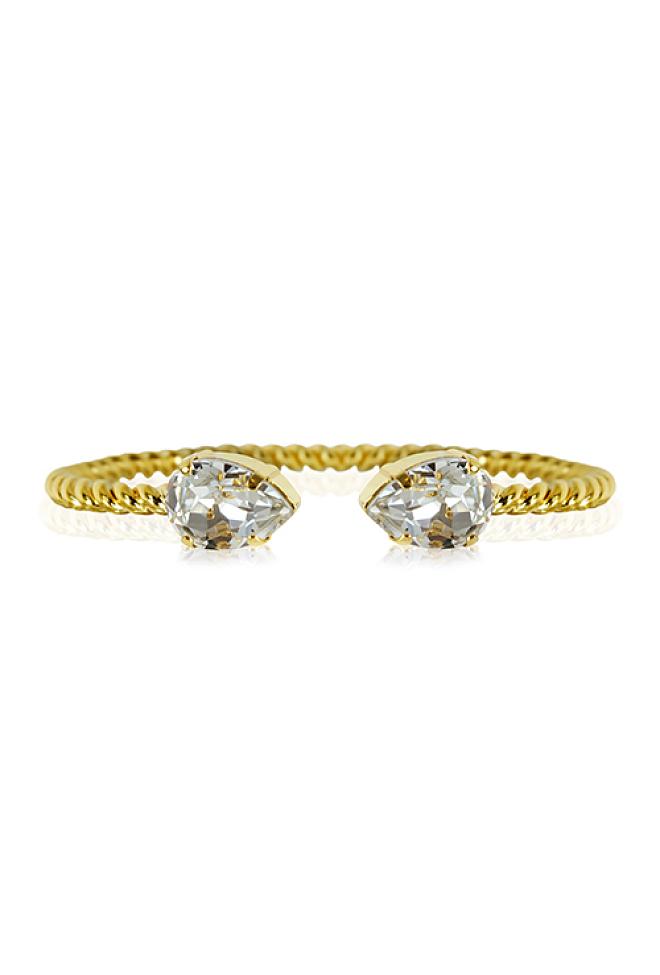 Caroline Svedbom Mini Drop Bracelet Gold Crystal 2