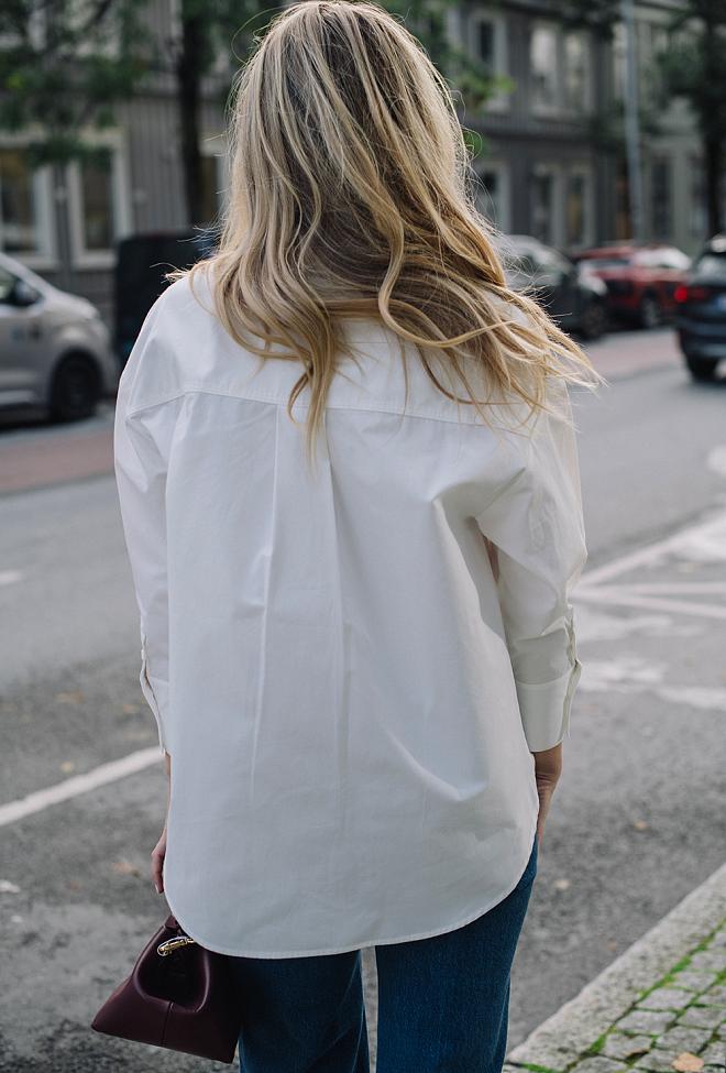 Anine Bing Mika Shirt White skjorte 4