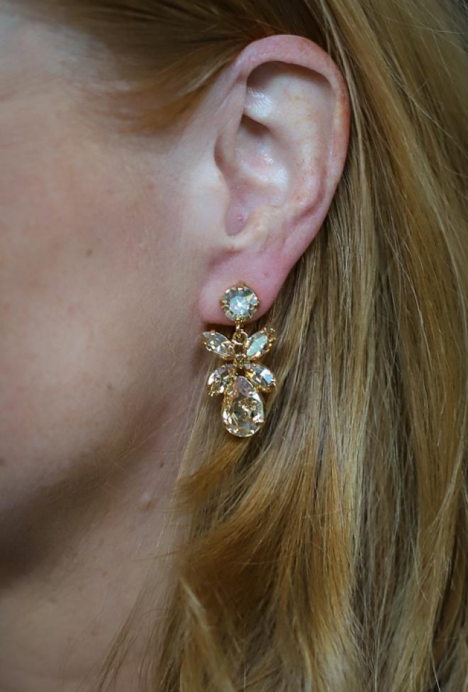 Caroline Svedbom Mini Dione Earrings Golden Shadow