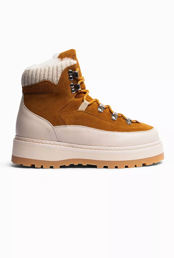 Mono x Ingrid Tag Cap W Cognac Cream vintersko 5