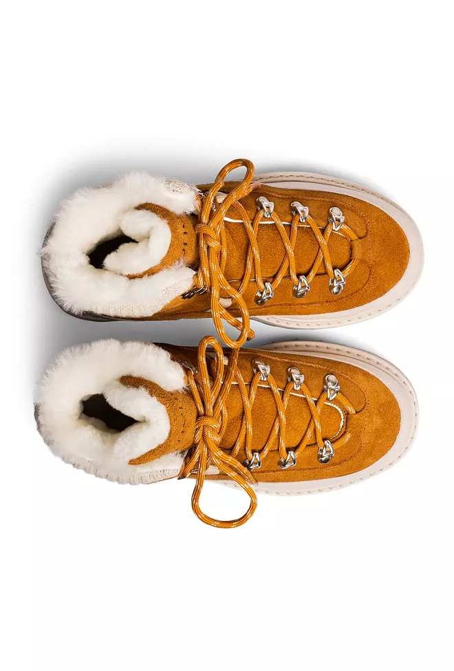 Mono x Ingrid Tag Cap W Cognac Cream vintersko 7