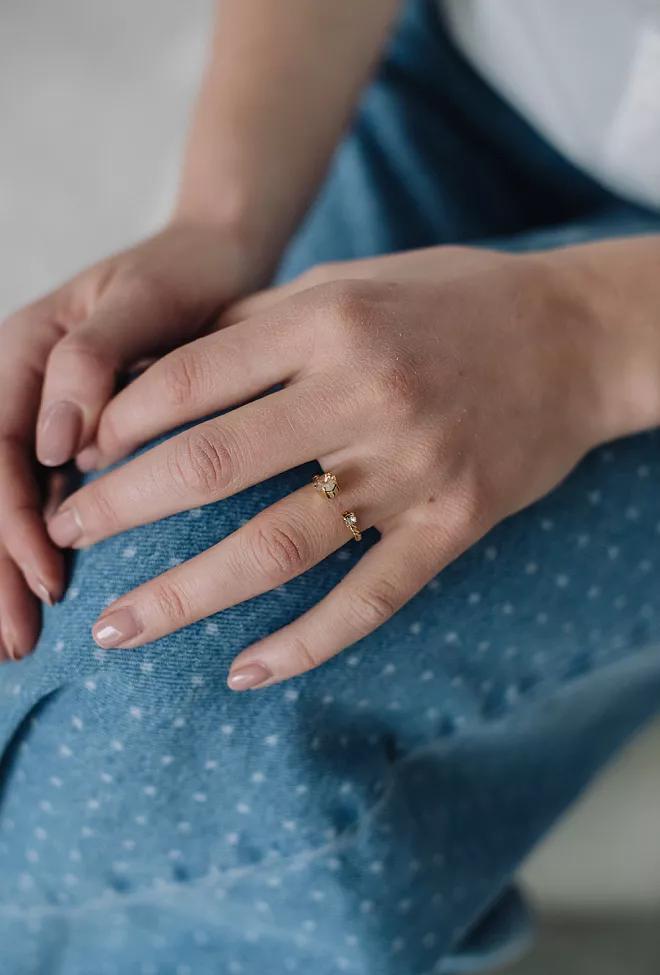 Nani Ring Gold Golden Shadow