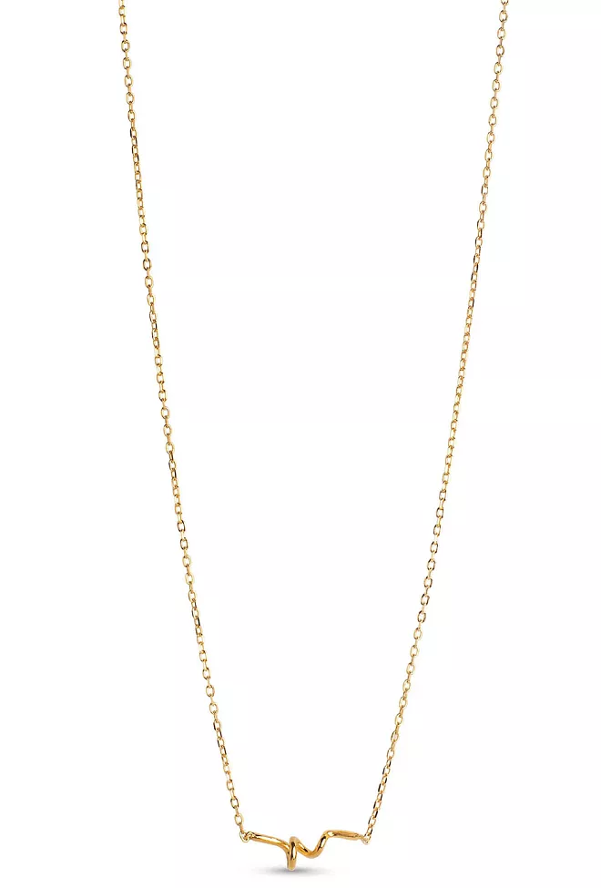 Enamel Copenhagen Twist Necklace Gold smykke 2