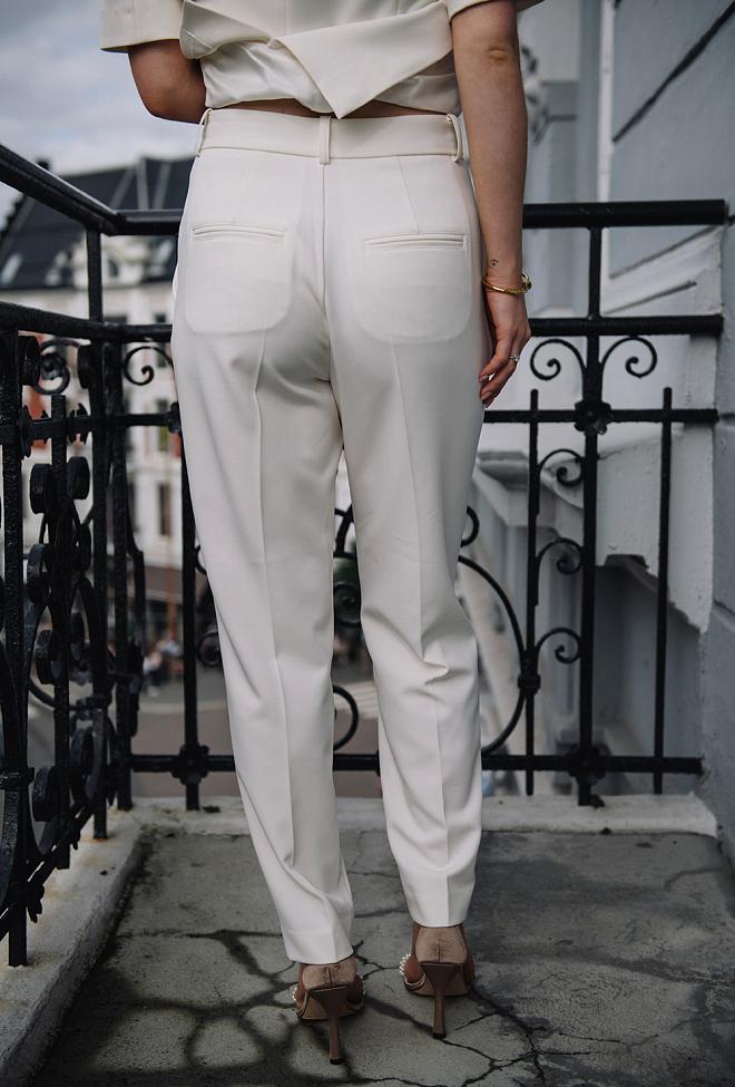 Custommade Pianora Pants Whisper White dressbukse 5