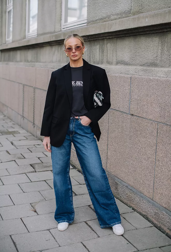 Anine Bing Quinn Blazer Black 2