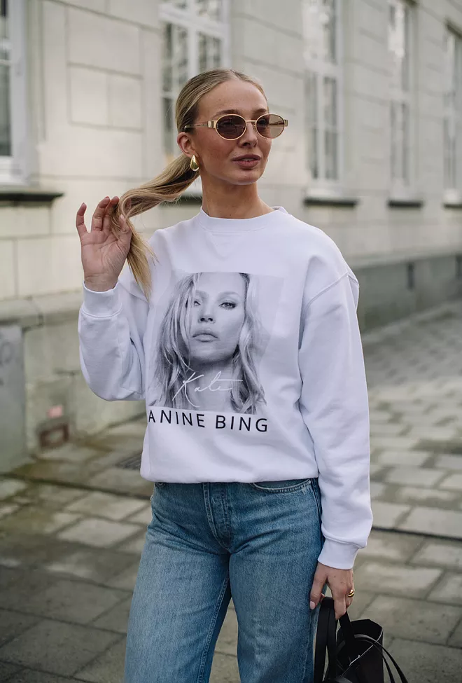 Ramona Sweatshirt Kate Moss White 4