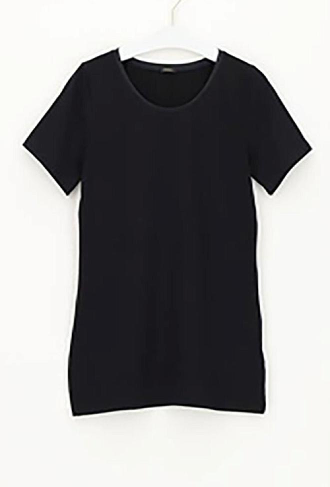 Oroblu Perfect Line Cotton T-Shirt Black t-skjorte