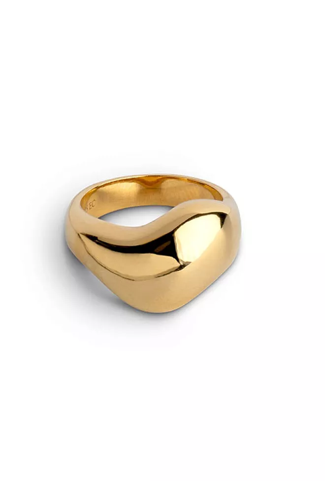 Enamel Copenhagen Agnete Large Ring Gold ring 2