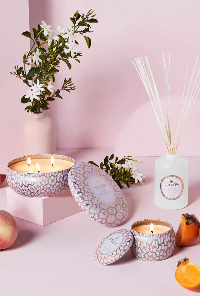 Voluspa Mini Tin Candle 25T Saijo Persimmon duftlys