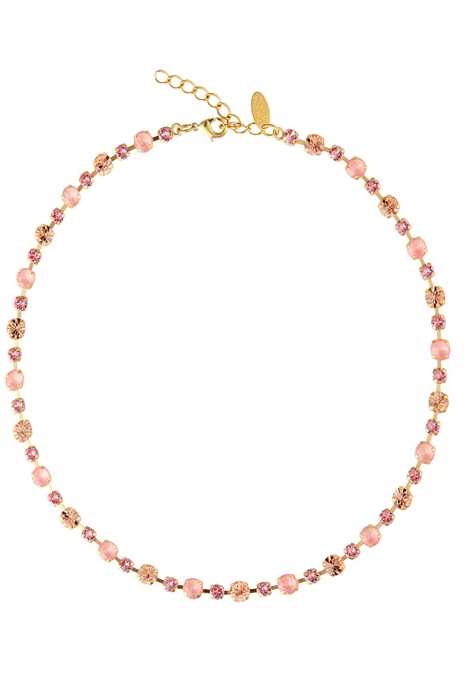 Caroline Svedbom Calanthe Necklace Gold Flamingo Combo smykke