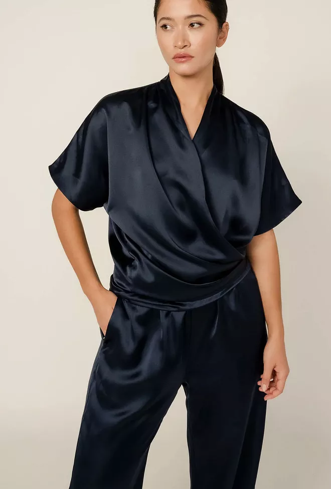 Viveh Cassia Top Midnight Blue bluse 