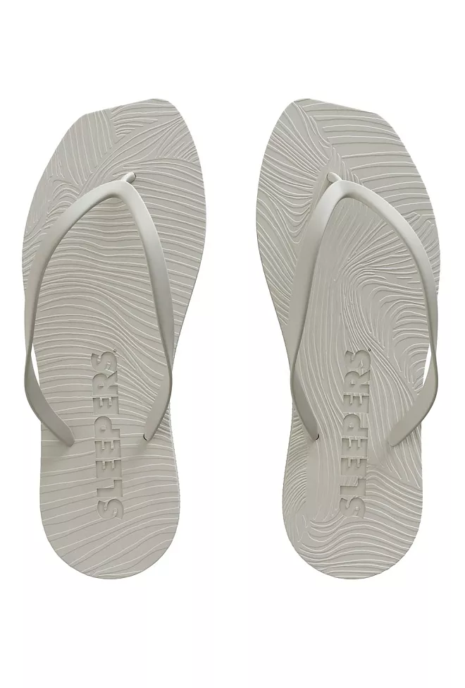 Sleepers Tapered Flip Flops White sandaler 2