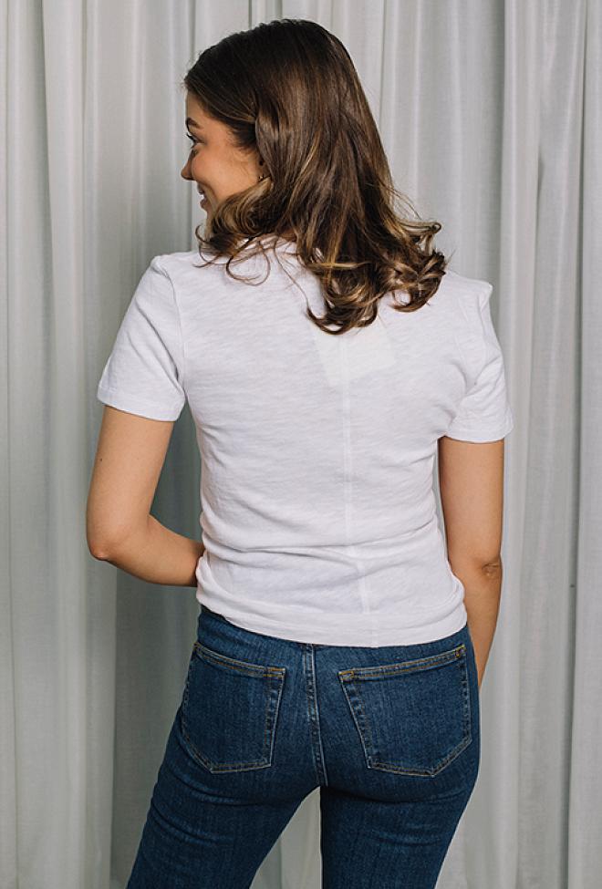 American Vintage Sonoma T-Shirt White t-skjorte 5