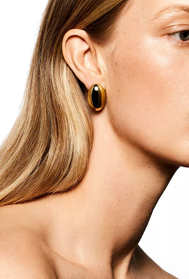 Lie Studio The Camille Earrings Gold øredobber 4