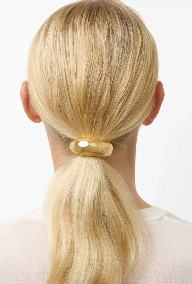Liè Studio The Thea Hair Tie Gold hårstrikk