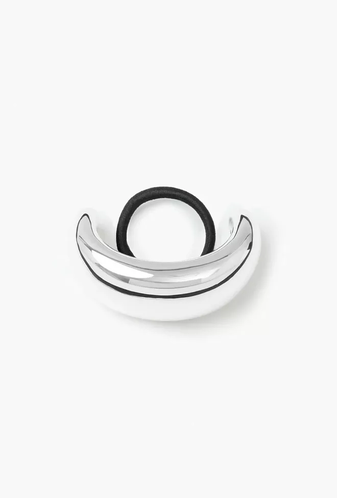 Lie Studio The Thea Hair Tie Silver hårstrikk 2