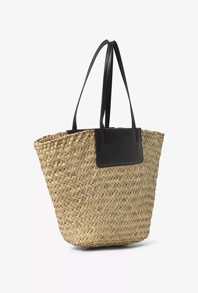 Day ET Refined Straw Basket Moonlight Beige stråveske 2