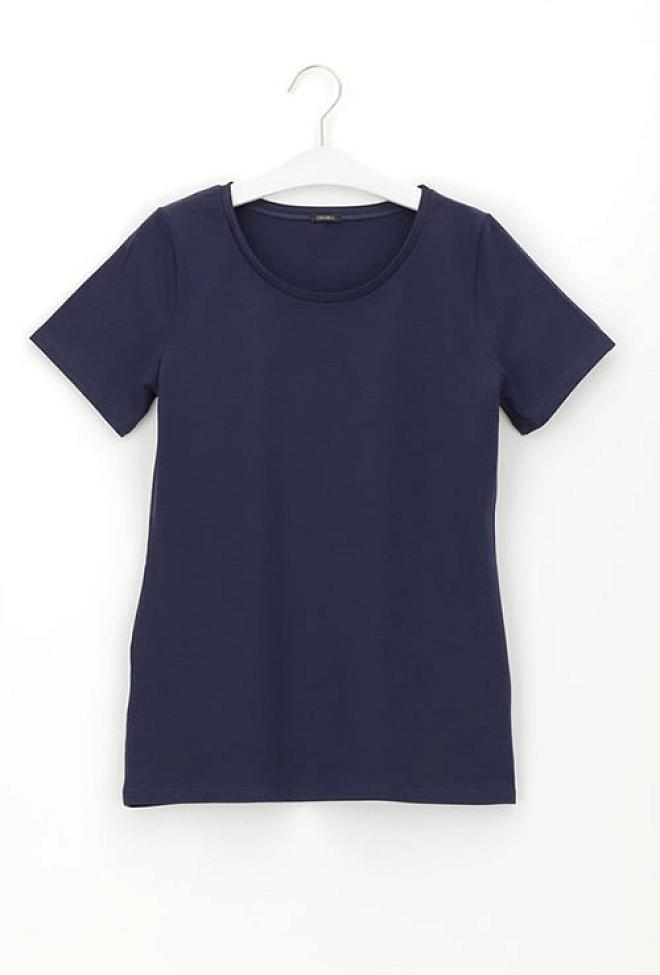 Oroblu Perfect Line Cotton T-shirt Blue t-skjorte
