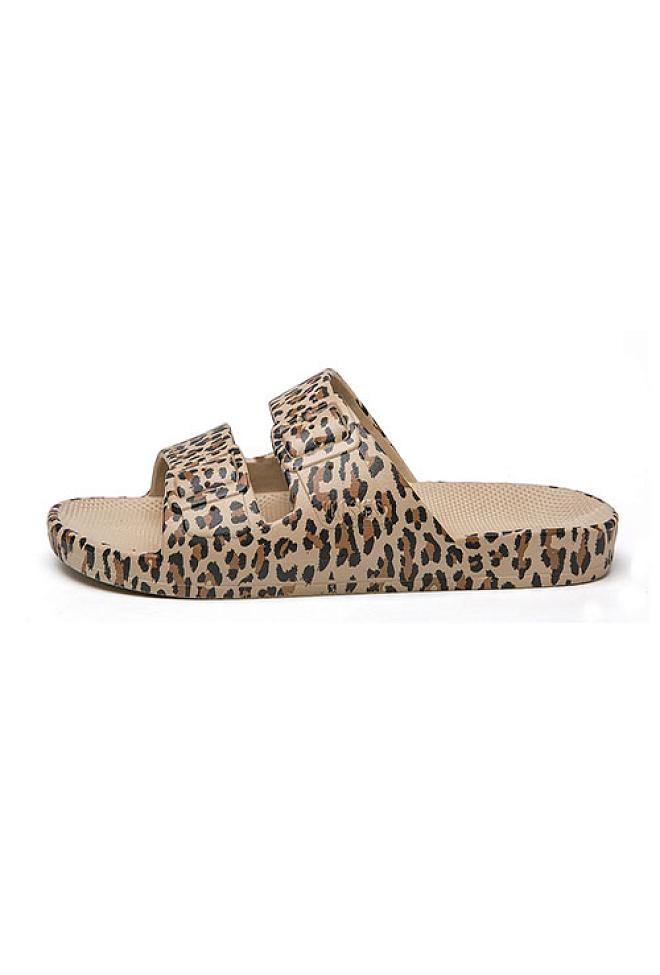 Freedom Moses Leopard Slides slippers sandals