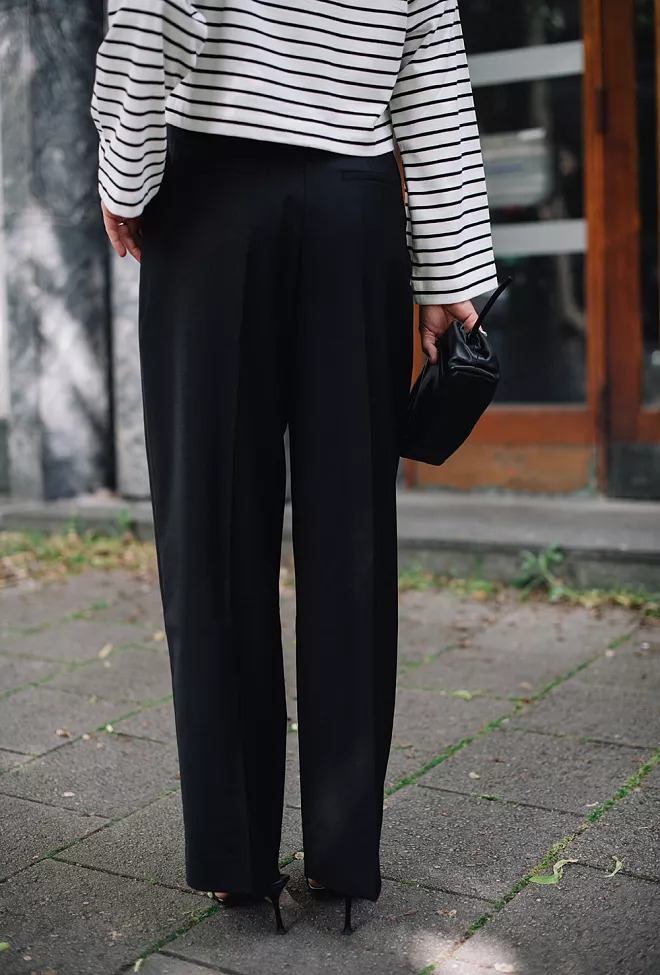 Dagmar Wide Suit Trousers Black 4