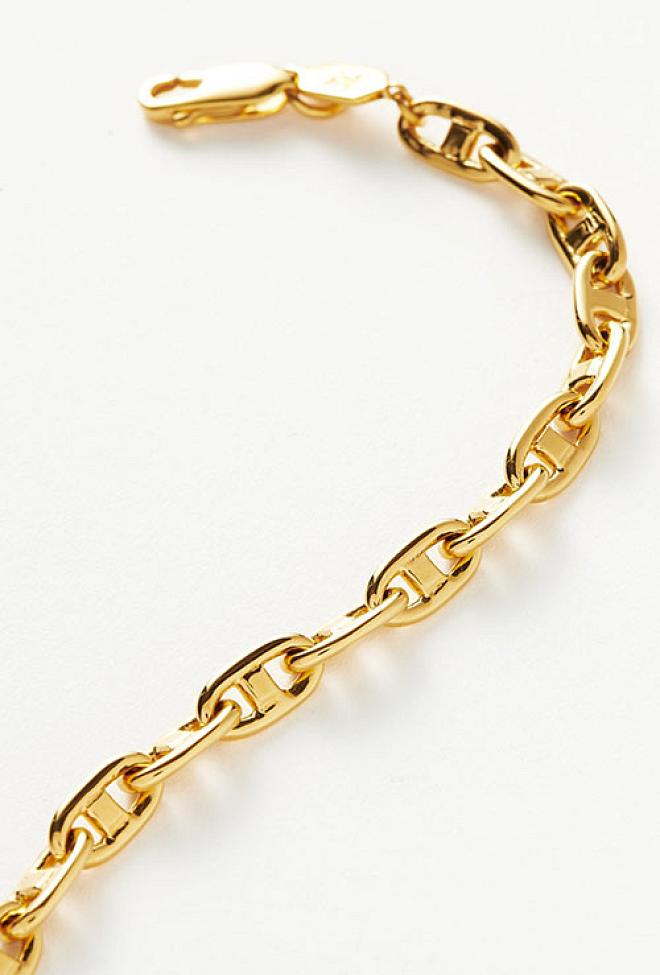 Missoma Marina Chain Bracelet Gold armbånd 2