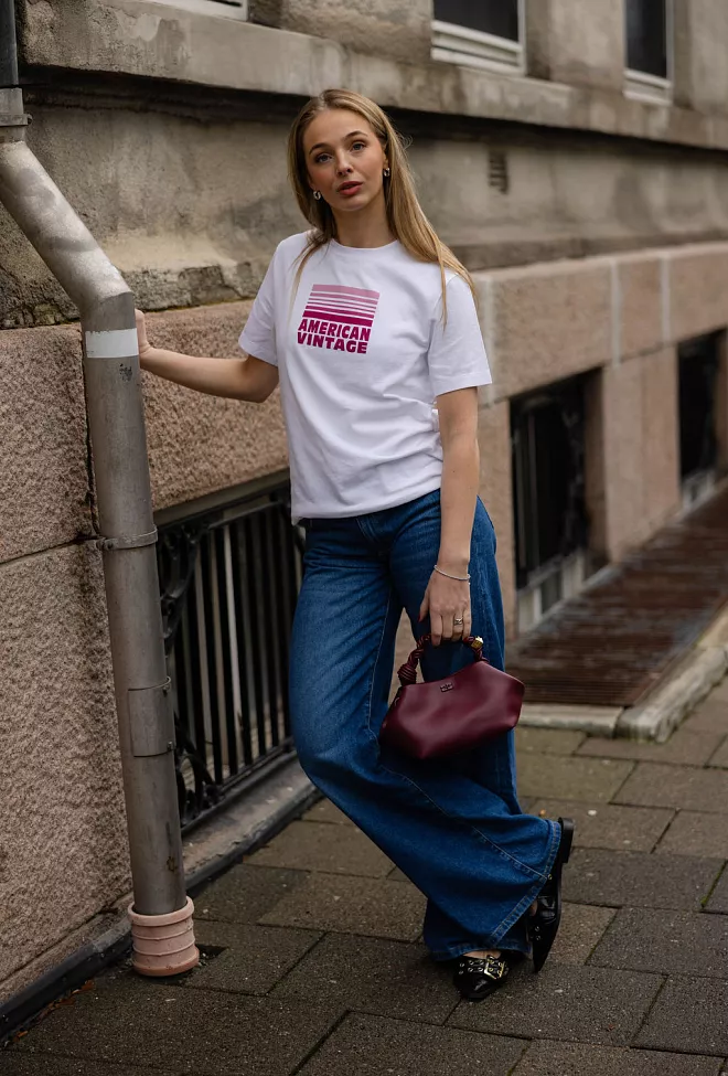 american vintage ykobow t-shirt hvit 5