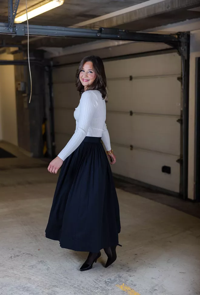andiata fiia 85 skirt black skjørt