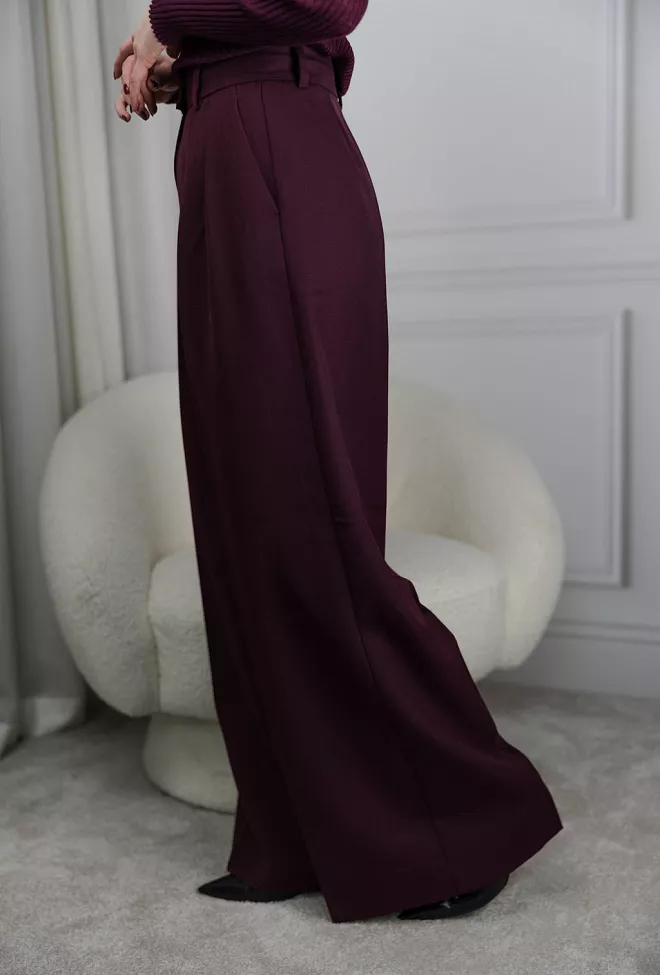 Anine Bing Lou Trouser Bordeaux dressbukse 3