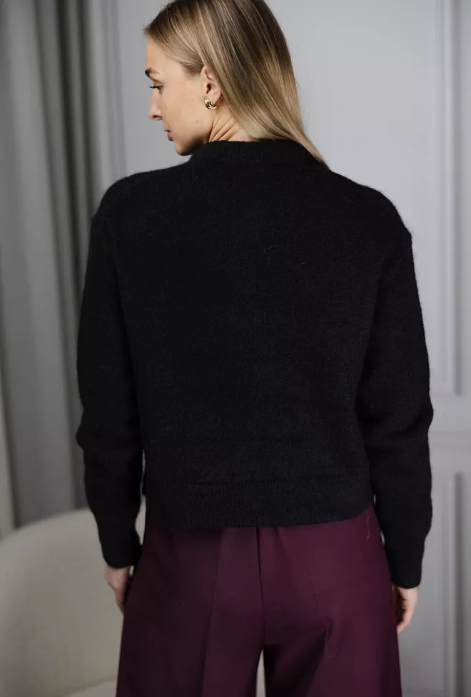 Anine Bing Rhodes Cardigan Black cardigan strikk 4