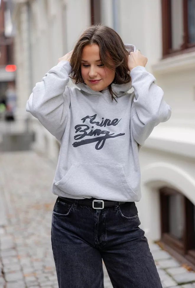 Anine Bing Harvey Sweatshirt Signature Heather Grey hettegenser 6