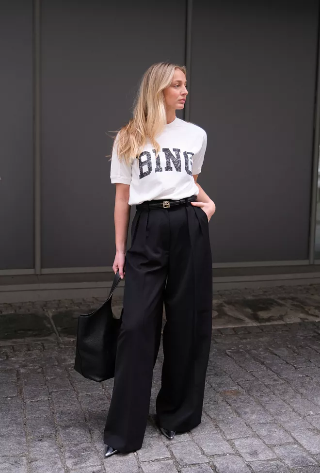 ANINE BING lou trousers black 5