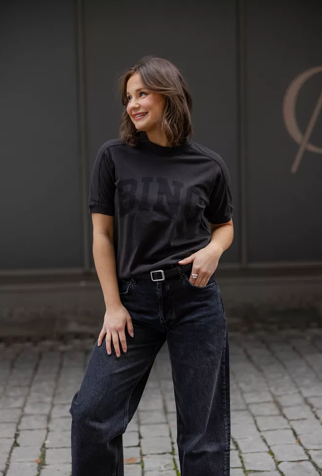 Anine Bing Jaylin Tee Bing Vintage Black t-skjorte 3
