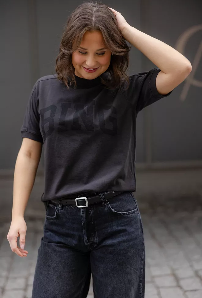 Anine Bing Jaylin Tee Bing Vintage Black t-skjorte 4